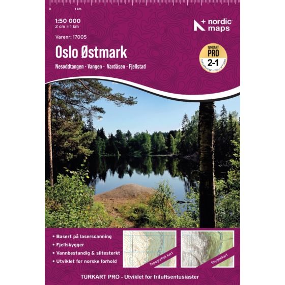 Oslo Østmark 1:50.000 - Turkart Pro Wanderkarte