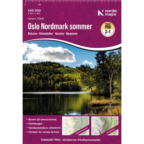 Oslo Nordmark Sommer 1:50.000 - Turkart Pro Wanderkarte