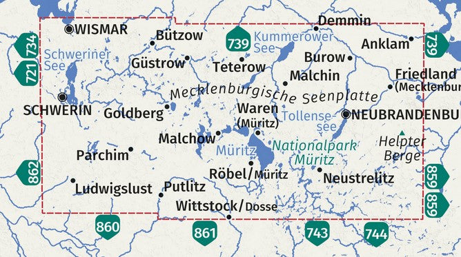 865 Mecklenburgische Seenplatte 1:60.000