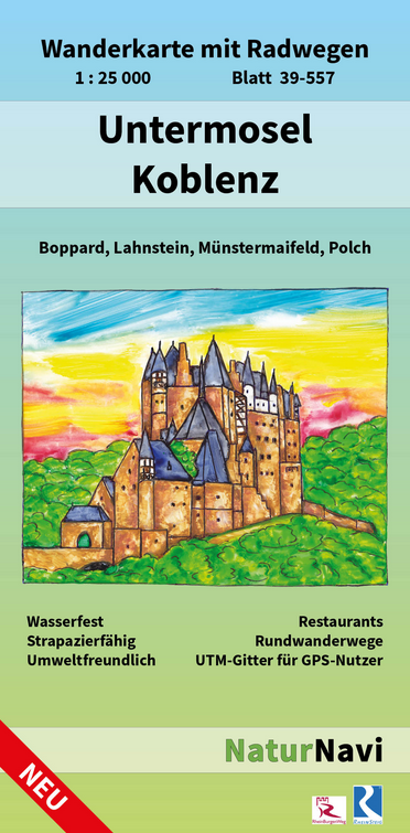 Untermosel - Koblenz - 1:25.000 NaturNavi Wanderkarte
