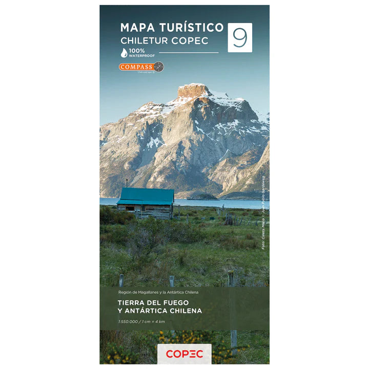 09 Tierra del Fuego y Antártica - Straßenkarte Chile 1:550.000