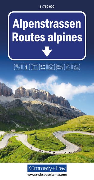 Alpenstraßen 1:750.000