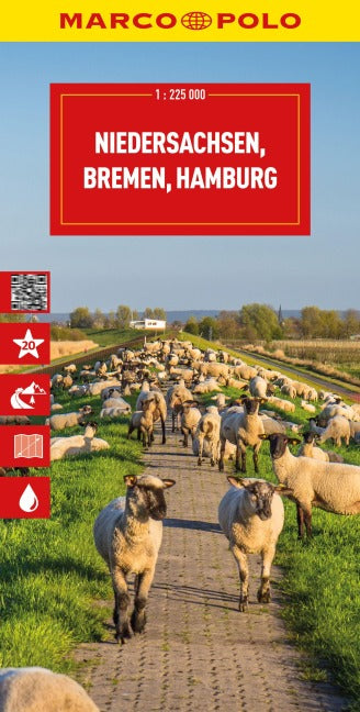 Marco Polo Karte 3 - Niedersachsen Bremen 1:225.000