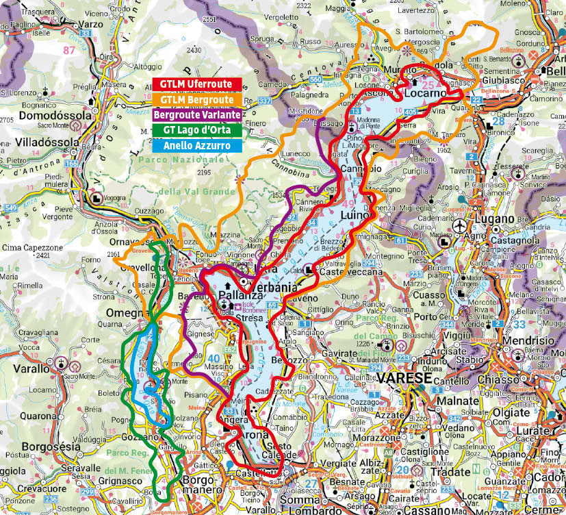 Grand Tour Lago Maggiore und Grand Tour Lago d'Orta - Rother Wanderführer