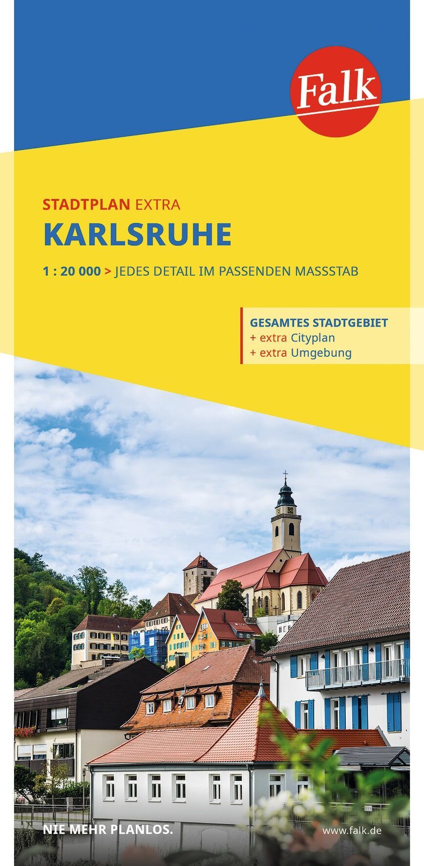 Falk Stadtplan Extra Karlsruhe 1:20.000