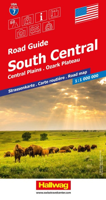 South Central-07 USA Road Guide 1:1.000.000 - Hallwag