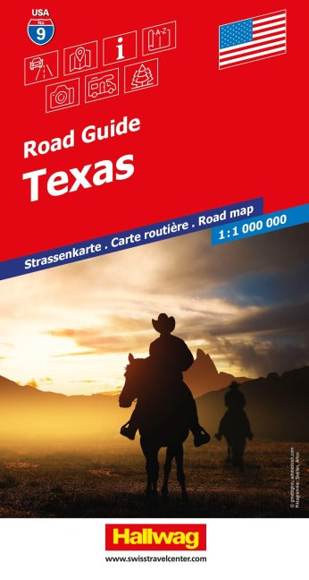 Texas - 09 USA Road Guide 1:1.000.000 - Hallwag