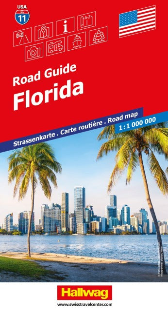 Florida - 11 USA Road Guide 1:1.000.000 - Hallwag