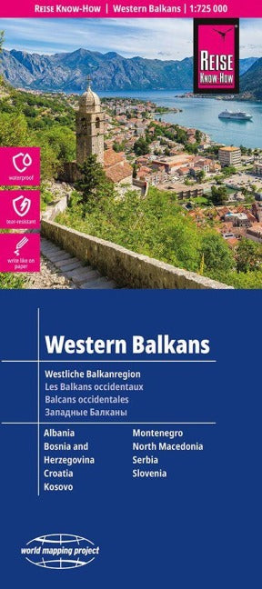 Westliche Balkanregion 1:725.000 - Reise know-how