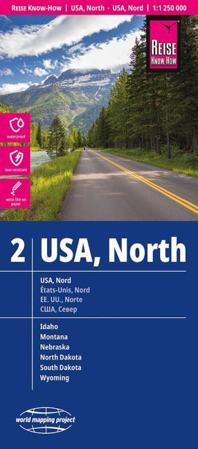 USA 2, Nord 1:1,25 Mio - Reise Know How