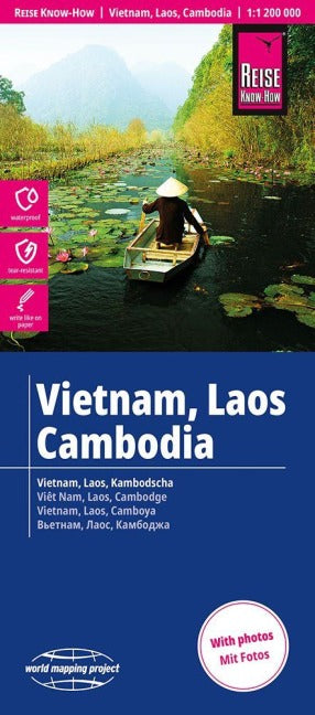 Vietnam, Laos, Kambodscha 1:1,2 Mio. - Reise Know How