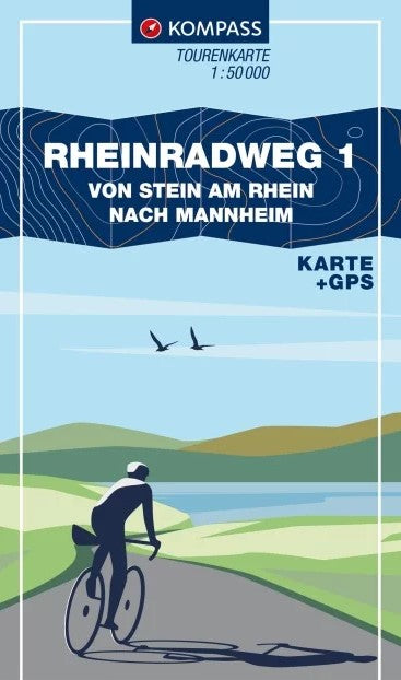 Rheinradweg 1 - Kompass Tourenkarte