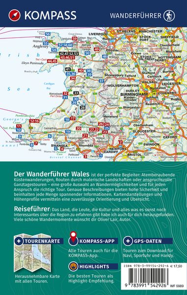 Wales - Kompass Wanderführer