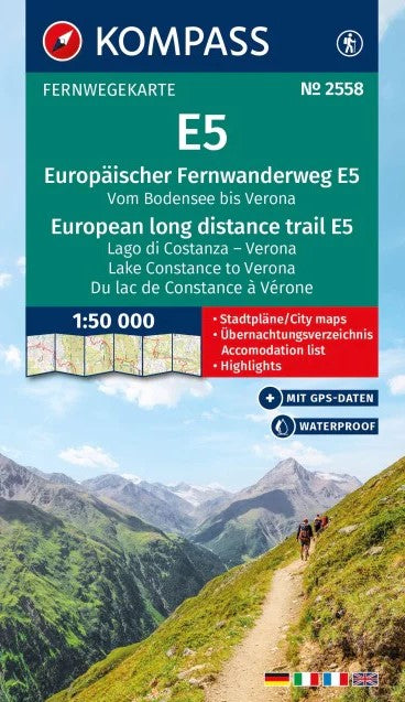 2558 Europäischer Fernwanderweg E5 Leporello