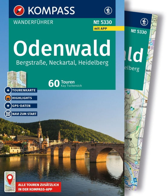 5330 Odenwald - KOMPASS Wanderführer