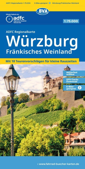 Würzburg / Fränkisches Weinland - ADFC Regionalkarte