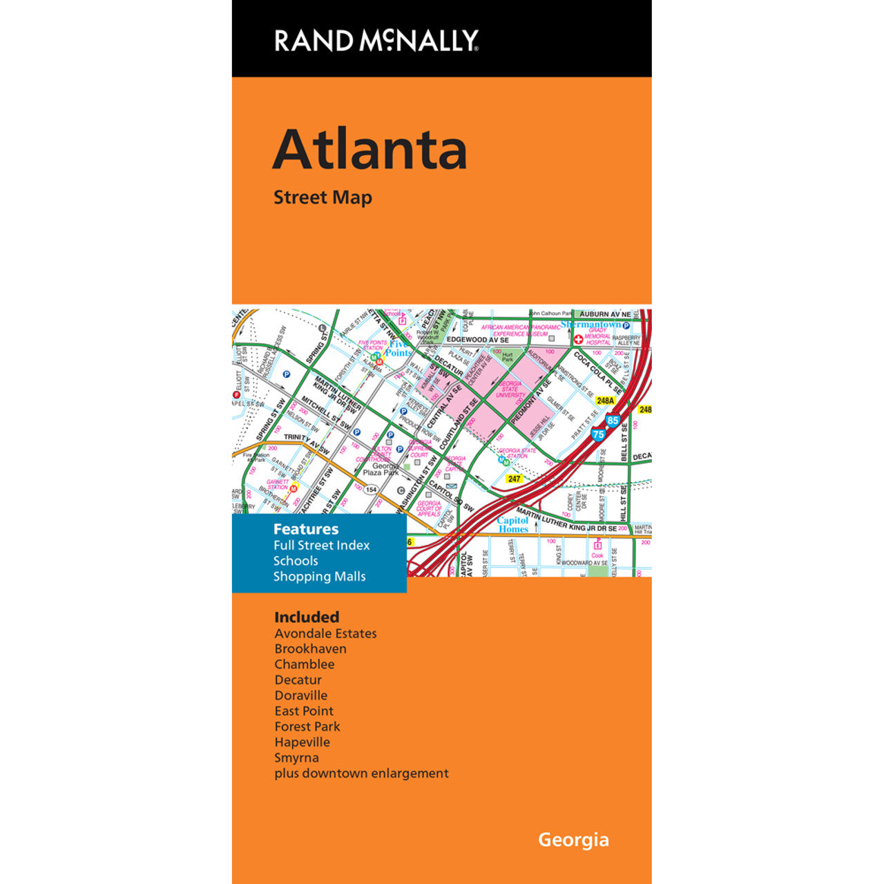 Atlanta - Stadtplan Rand McNally