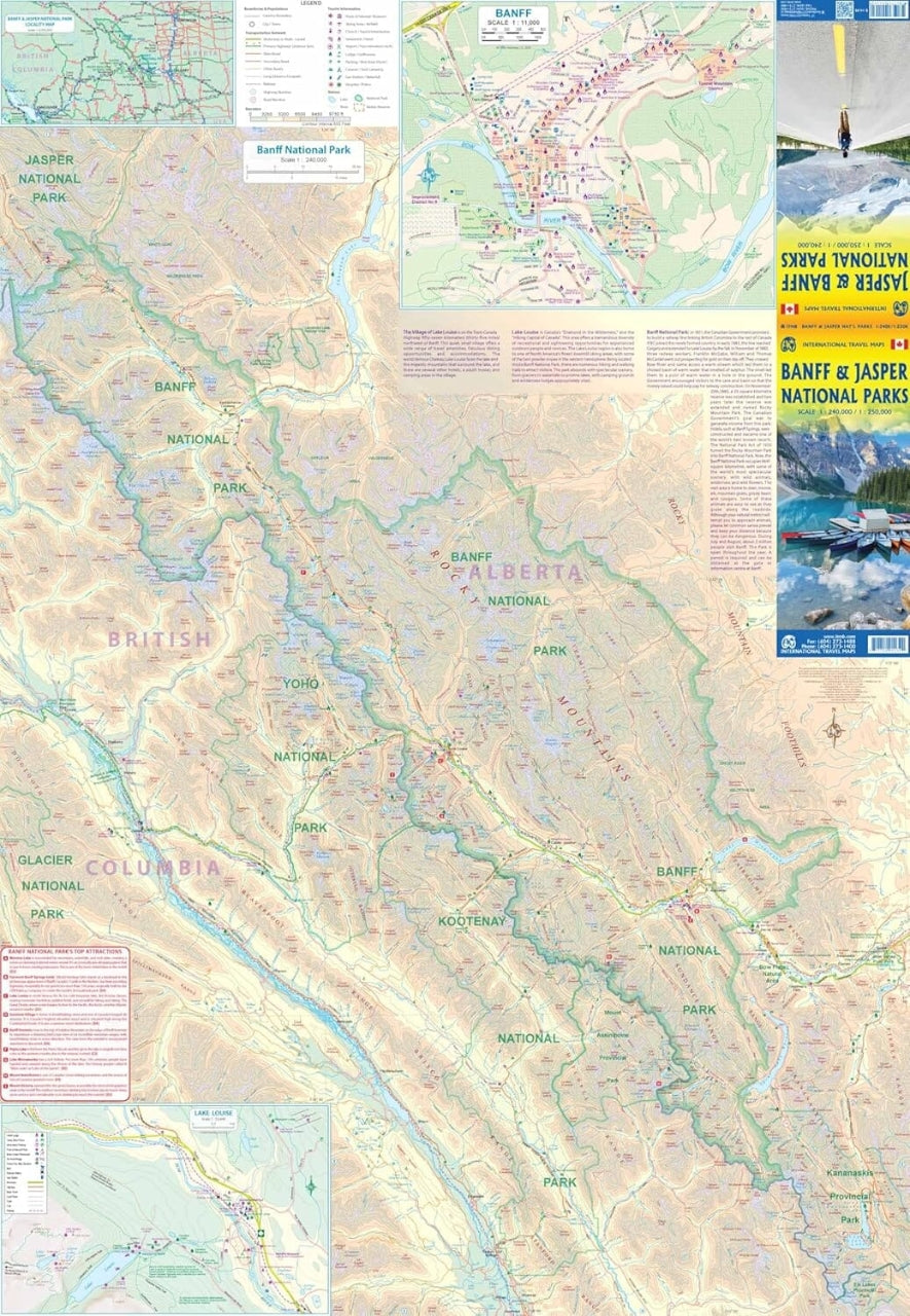 Banff & Jasper National Parks 1:240.000 / 1:250.000 - ITM