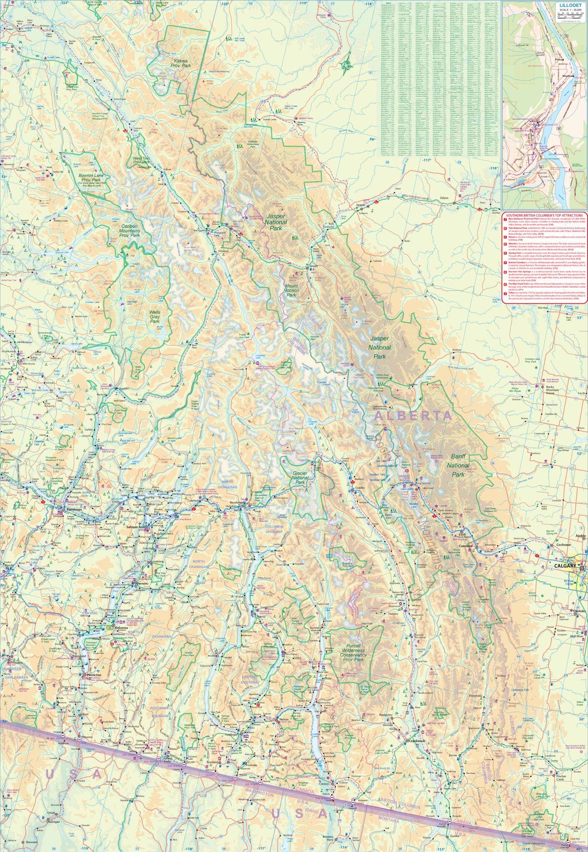 British Columbia South 1:750.000 - ITM