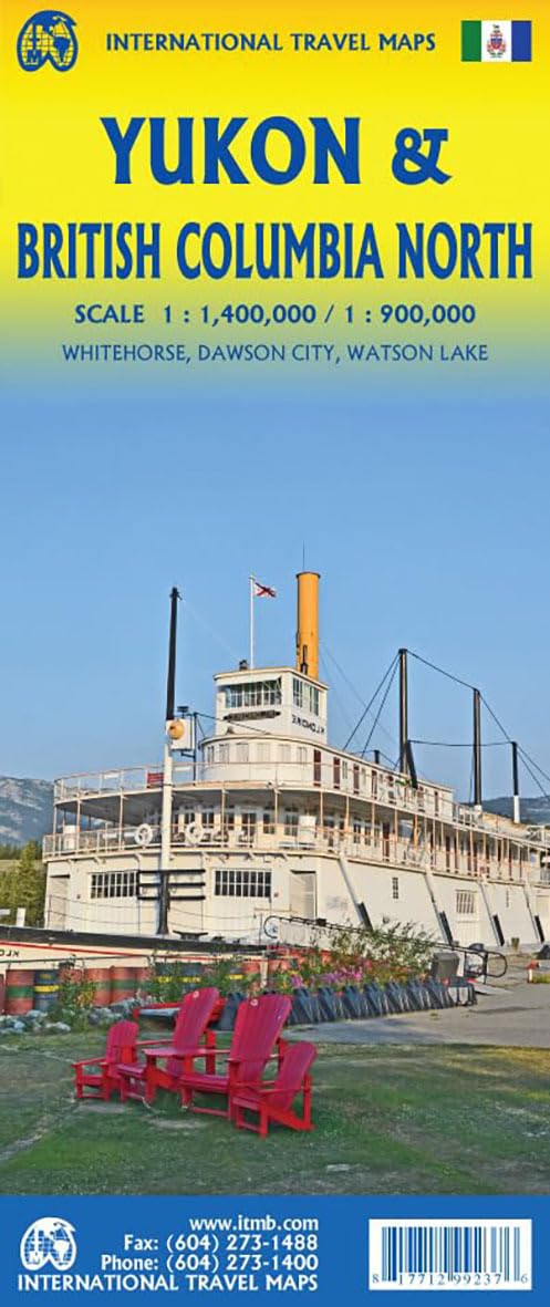 Yukon & British Columbia Nord 1:1.4 Mio / 1:1 Mio. - ITM Straßenkarte