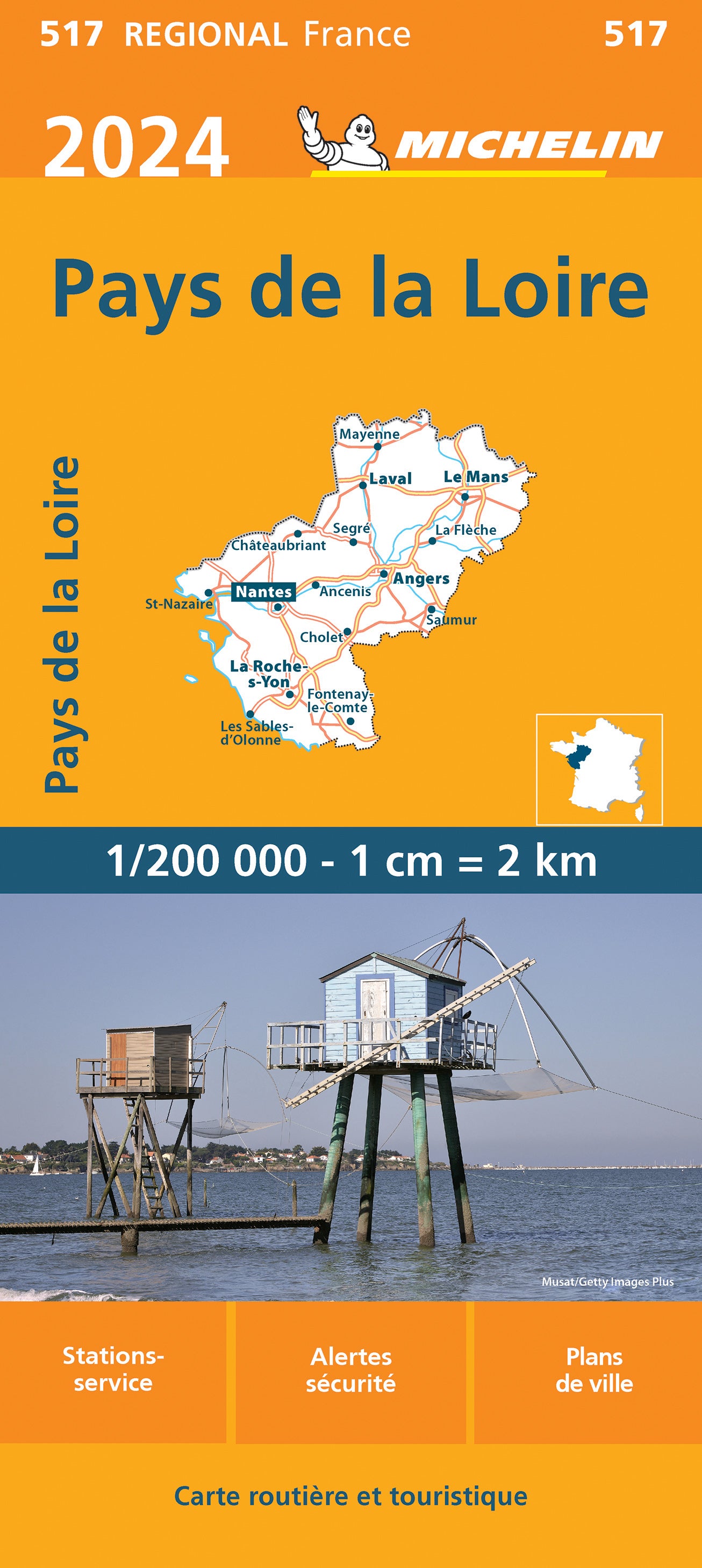 Michelin Regionalkarten Frankreich 1:200.000