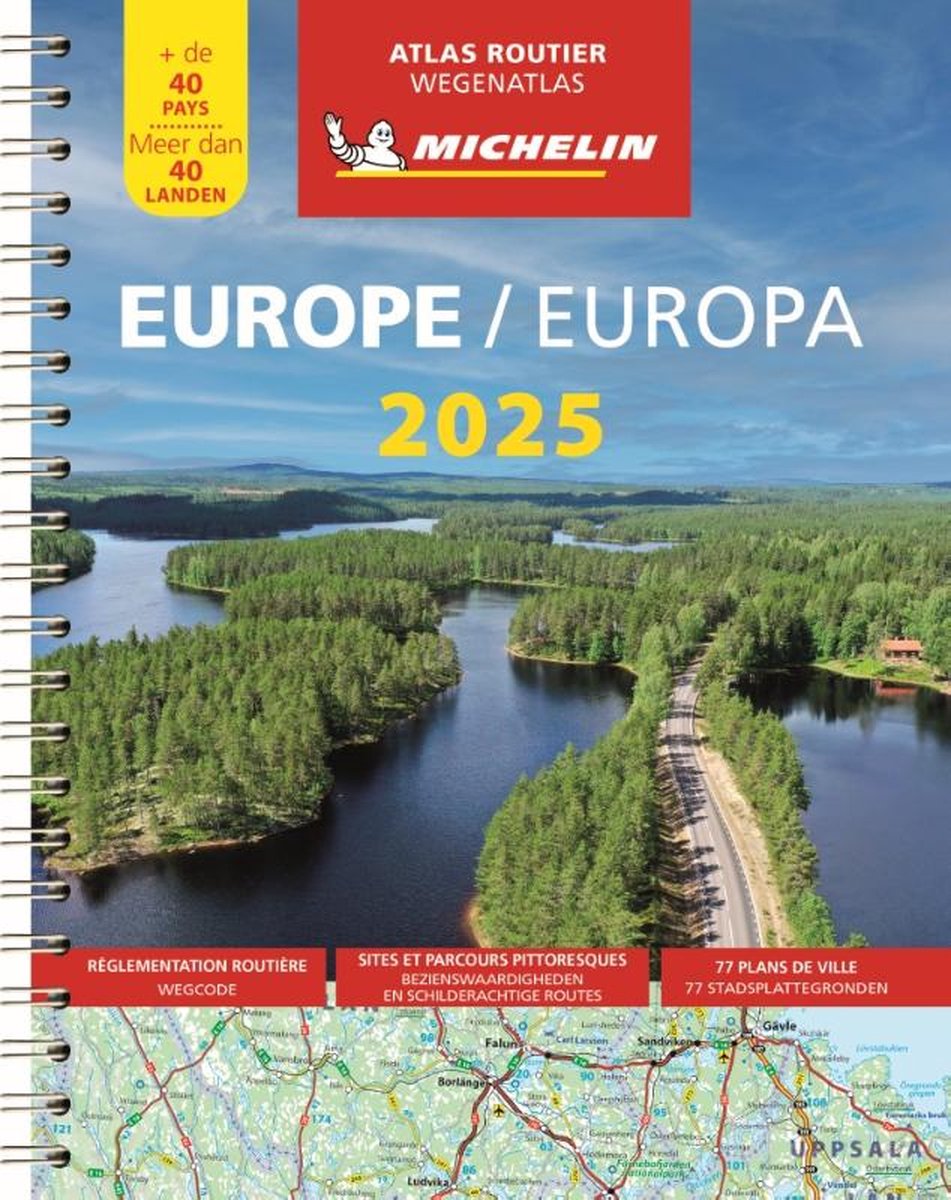 Michelin Europa - Straßen- und Reiseatlas Spiralbindung