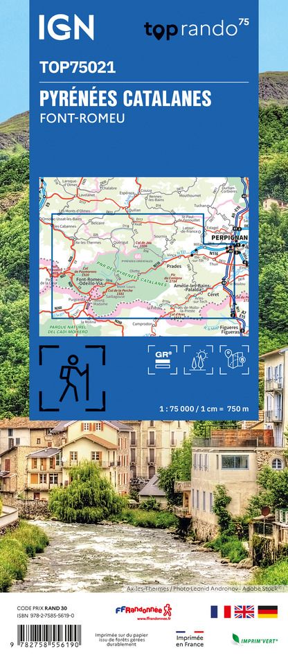 Pyrénées Catalanes 1:75 000