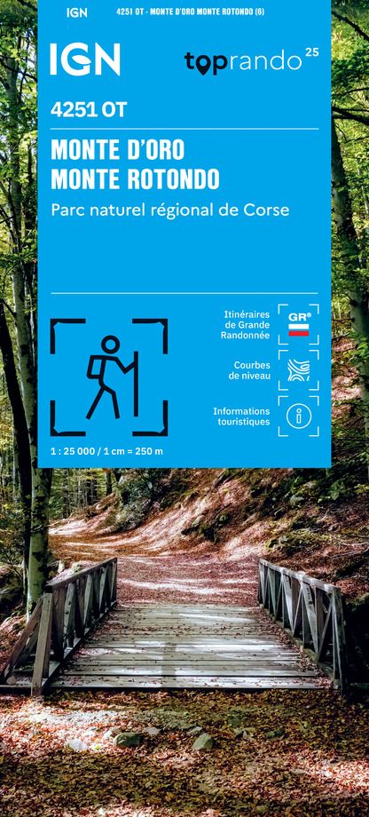 Korsika 1:25.000 Wanderkarten - Topographische Karte Frankreich Série Bleue