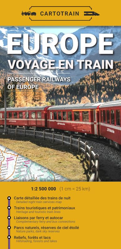 Eisenbahnkarte Europa 1:2.500.000 - Cartotrain