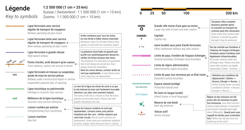 Eisenbahnkarte Europa 1:2.500.000 - Cartotrain
