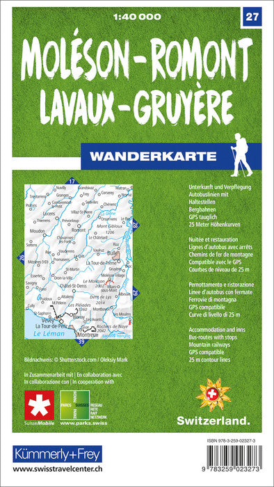 Wanderkarten Schweiz - 1:40.000 - Kümmerly & Frey