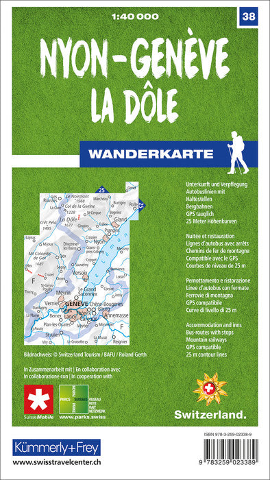 Wanderkarten Schweiz - 1:40.000 - Kümmerly & Frey