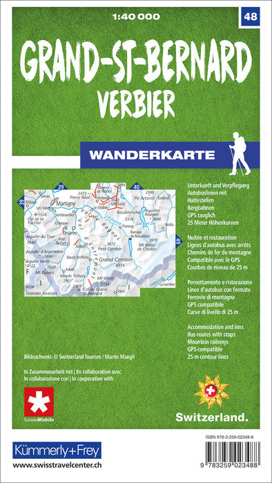 Wanderkarten Schweiz - 1:40.000 - Kümmerly & Frey