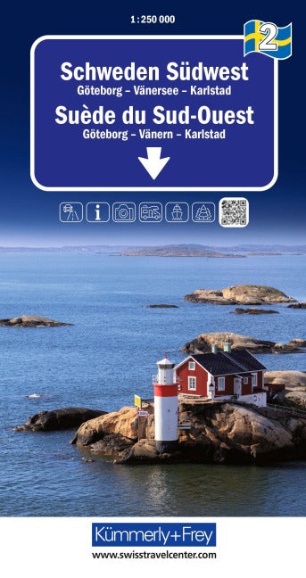 02 Schweden Südwest - Göteborg - Vänersee - Karlstad 1:250.000