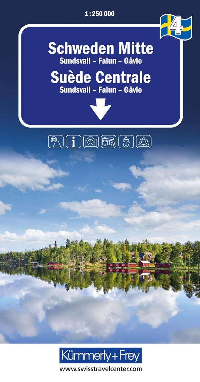 04 Schweden Mitte - Sundsvall - Falun - Gävle 1:250.000