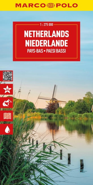 Niederlande 1:275.000 - Marco Polo Straßenkarte