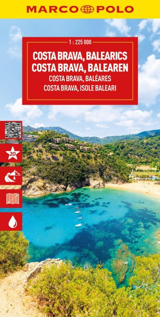 Costa Brava, Balearen 1:225.000 - MARCO POLO Reisekarte