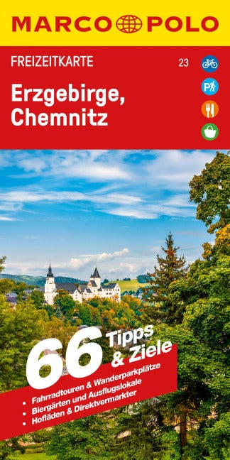 Erzgebirge, Chemnitz 1.100.000 - Marco Polo Freizeitkarte