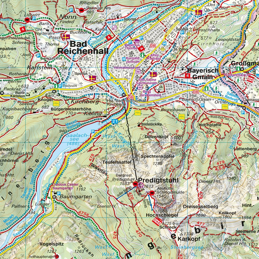 Berchtesgaden 1:30.000 Wanderkarte