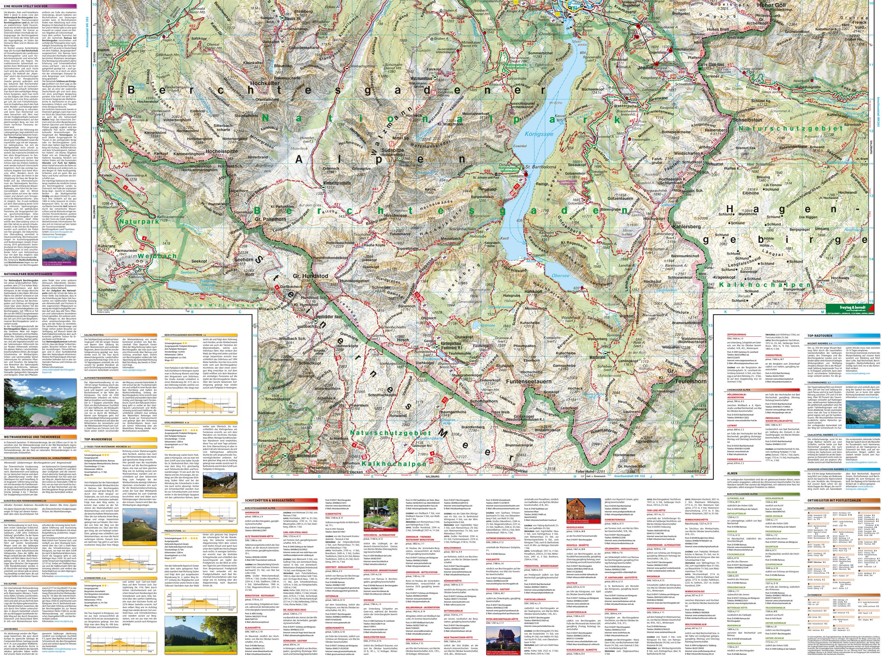 Berchtesgaden 1:30.000 Wanderkarte