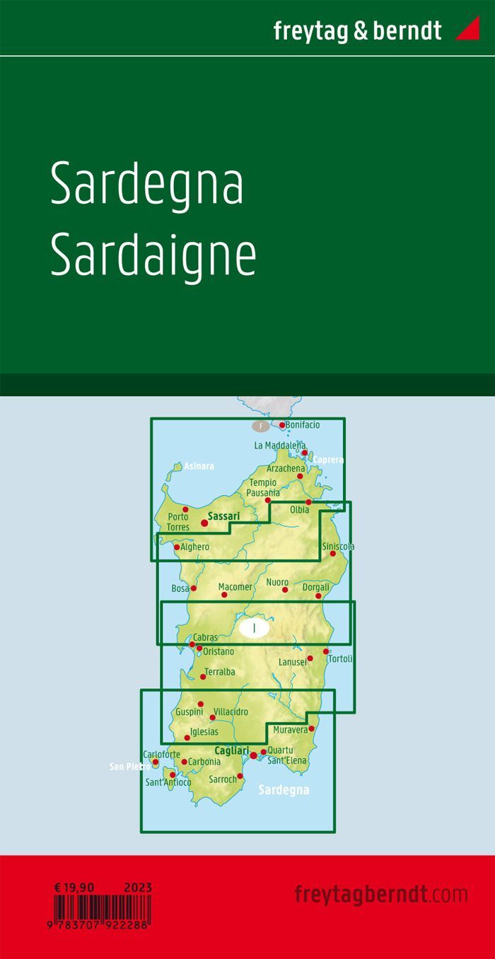 Sardinien Nord und Süd - 1:150.000 Freytag & Berndt