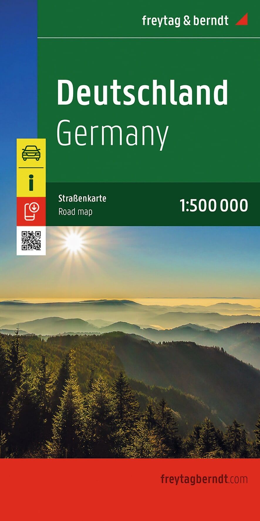 Deutschland Straßenkarte 1:500.000