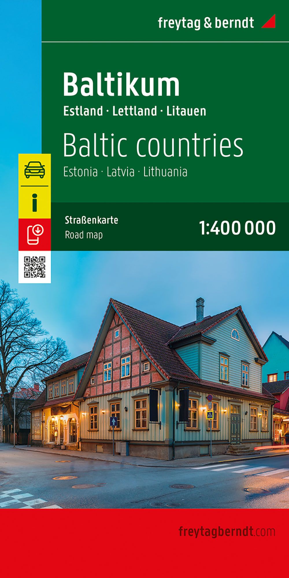 Baltikum - 1:400.000 Freytag & Berndt Straßenkarte