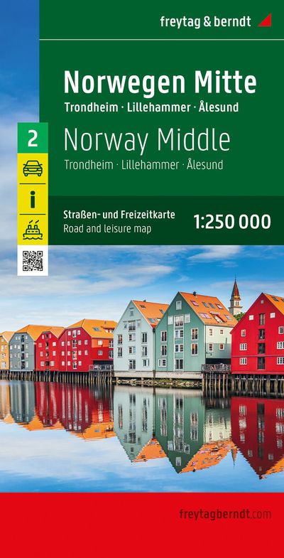 Norwegen Mitte (Blatt 2) - 1:250.000 - Straßenkarte
