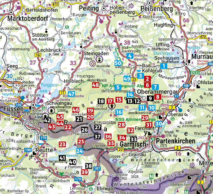 Ammergauer Alpen - Rother Wanderführer