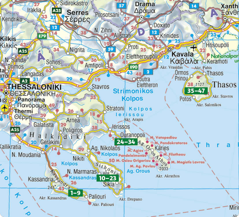 Chalkidiki – Thassos - Rother Wanderführer