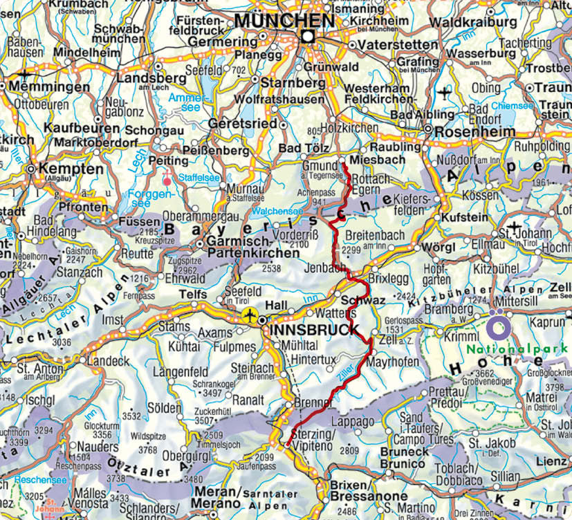 Alpenüberquerung Tegernsee – Sterzing - Rother Wanderführer