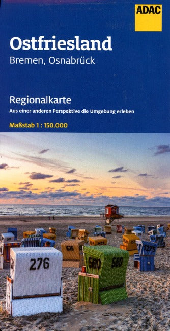 Ostfriesland, Bremen, Osnabrück 1:150.000 - ADAC Regionalkarte