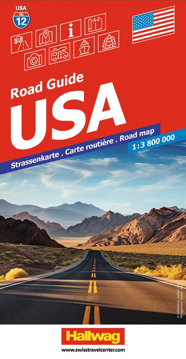 USA 1:3.800.000 - Hallwag Strassenkarte