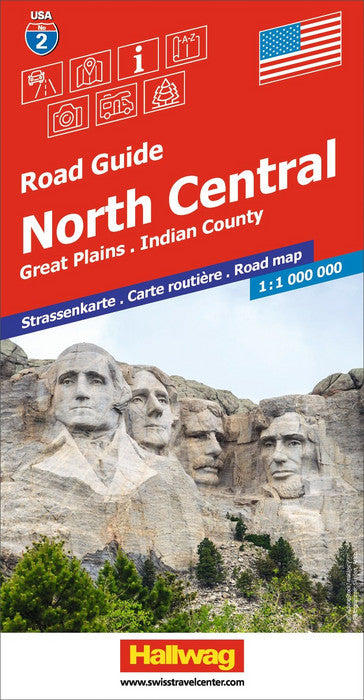 02 USA North Central 1.000.000 - Hallwag Straßenkarte